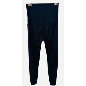 Poshdivah Maternity Women Medium Black Stretch Pencil Leg Over Belly Leggings